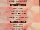 3 places Fosse Concert LENNY KRAVITZ  08/07/18 Arènes De Nîmes