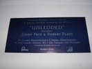 Jimmy Page Robert Plant -  Unledded Premier Invitation 1995 RARE Led Zeppelin