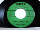 '68 Northern Soul Funk 45 CAROL JONES Don't Destroy Me / Problem Child MINT
