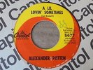 Alexander Patten - A Lil Lovin' Sometimes 1970s USA 45 CAPITOL NORTHERN SOUL