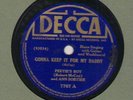 78 rpm Peetie's Boy and Ann Sortier Decca 7767 in E- (Robert Nighthawk) Hear