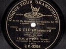 237s.  Felia Litvinne - Le Cid-Air de Chimene - French G&T GC.33158