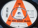 JANIS JOPLIN ME AND BOBBY MCGEE UK CBS 1971 VERY RARE DEMO PROMO STUNNING
