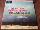 SAX 2441 B/S STEREO ED1 UK COLUMBIA N/MINT MAHLER SYM. 4 KLEMPERER