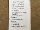 The Fall Mark E. Smith A4 Hand-Written Set List From Wakefield Gig (2013)