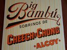 Big Bambu Cheech and Chong (LP) w/rolling paper, original sleeve & Misprint, EX.