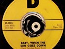 Tony Douglas 45 Baby When The Sun Goes Down 1958 Rockabilly Country Bopper M-