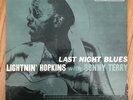 LIGHTNIN HOPKINS WITH SONNY TERRY Last Night Blues PRESTIGE BV 1029 LP MONO RVG