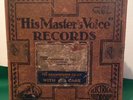 HMV VINTAGE 78'S  RECORD BOX, HIS MASTERS VOICE