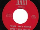 Funk 45: Buddy and Stacey - Worry Worry / Power Soul Power - Raid 1001 (EX)