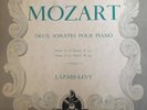 Mozart deux sonates pour piano Lazare Levy ducretet Thomson LP 8518