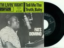 FATS DOMINO - I'm Livin' Right (HOLLAND 1963 ABC PARAMOUNT PS VINYL SINGLE 7