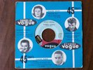 Pochette médaillon Vogue bleue 1er EP Johnny Hallyday + SP Vogue