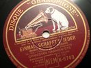 COMEDIAN HARMONISTS Einmal schafft's french disque gramophone 1932 K-6743 78 rpm