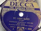 DJANGO REINHARDT & GRAPPELLI - ST LOUIS BLUES / CHINA BOY - DECCA 78rpm 10
