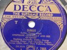 STEPHANE GRAPPELLY GRAPPELLI QUARTET - DINAH / DIVE BOMBER - DECCA 78rpm 10