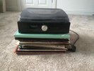 record player With 33 Vinyl Records
