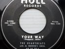 the HEARTBEATS doowop original vg+ HULL 45 PEOPLE ARE TALKING b/w YOUR WAY ws289