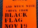 DOA Black Flag Chuck Dukowski Ian Stein Hardcore Punk Gig Flyer Vintage
