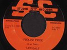 LEN GALE: Foolish Pride / Sentimental Me 45 Rockabilly