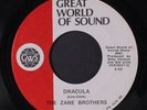 ZANE BROTHERS : Dracula / Lights Of Macon 45 (rare Halloween popcorn) Oldies