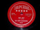 LIL SON JACKSON 78 rpm Imperial 5276 Big Rat/Piggly Wiggly Vinyl Press Rare  USA