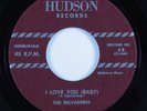 Doo Wop R&B 45 BELVADERES I Love You (Baby) HUDSON H-4-B-CP-1048 HEAR