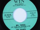 Doo Wop 45 SHARPS We Three WIN HEAR