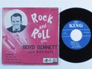 Rock & Roll 45 EP BOYD BENNETT Rock and Roll KING autograph picture sleeve HEAR