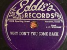 L.C.Williams Conney’sCombo Why Don’t You Come Back EDDIE’S RECORDS SUPER RARE 78