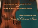 BEETHOVEN: WORKS FOR CELLO & PIANO...NELSOVA/BALSAM.....3 LP BOX SET/ LONDON