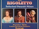Verdi: Rigoletto (Bonynge) 3 LP BOX SET : Pavarotti & Milnes Sutherland