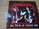 METALLICA  - kill em all  in chicago 1983  -   LP-  black vinyl  -