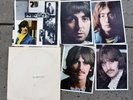 Vtg The BEATLES WHITE ALBUM Photos Poster CAPITOL Records Orange Label swbo 101