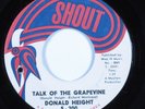 Northern Soul 45 DONALD HEIGHT Talk Of The Grapevine SHOUT HEAR
