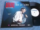JOHNNY HALLYDAY MAXI 45 T QUE JE T'AIME  1988 / Spécial Promo /HC