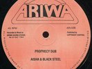 Aisha & Black Steel - Prophecy Dub UK Ariwa 12