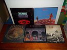 Rush 5 Vinyl Record Lot,2112 Caress of Steel,Hemispheres,Moving Pictures,Tested