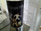 elvis presley. elvis on stage 7o's rotating lamp. lights up inside and rotates.