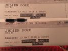 BILLETS EXCEPTIONNELS 1ER RANG JULIEN DORE OLYMPIA