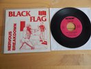 BLACK FLAG - Nervous Breakdown USA PRESS 1982 Variation #5 SST Records