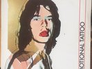 ANDY WARHOL ART COVER ROLLING STONES EMOTIONAL TATTOO ET BACK COVER OG 1983