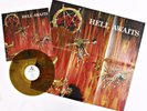 SLAYER - HELL AWAITS, 2016 EU OLIVE-GREEN MARBLED vinyl LP + POSTER, 500 COPIES