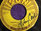 Johnny Cash Sun 45 Autographed