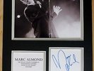 MARC ALMOND - SOFT CELL - SUPERB SIGNED DISPLAY - FULL SIGNING DETAILS COA