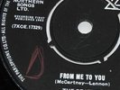 BEATLES 1963 UK Parlophone 45 - From Me To You - NORTHERN SONGS 3 LINES  EX+