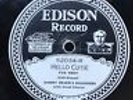 JAZZ: HARRY RESER’S ROUNDERS - ‘HELLO CUTIE’ HOT SOLOS EDISON DISC 52034