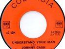 Johnny Cash:  Understand Your Man / Dark As A Dungeon (autographed sleeve)