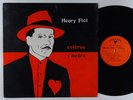 HENRY FIOL Colorao Y Negro LP on Corazon promo