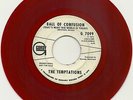 TEMPTATIONS   BALL OF CONFUSION   WHITE LABEL PROMO RED VINYL MOTOWN 45, VG++